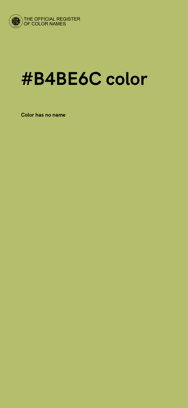 #B4BE6C color image