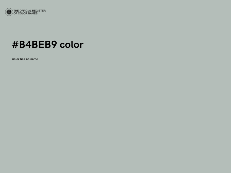 #B4BEB9 color image