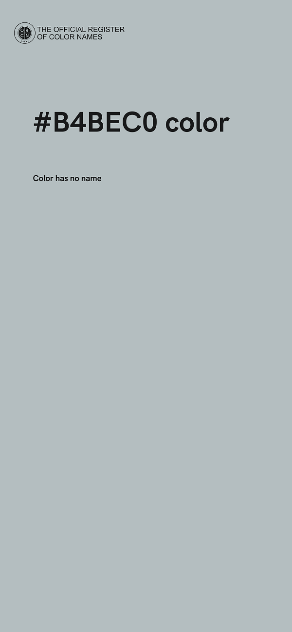 #B4BEC0 color image