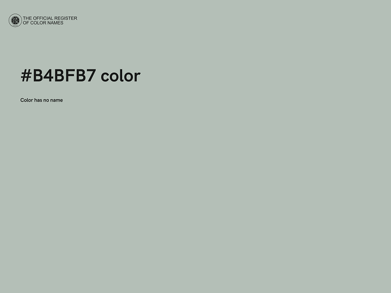 #B4BFB7 color image