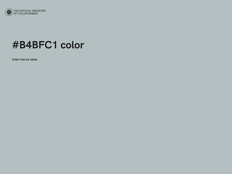 #B4BFC1 color image