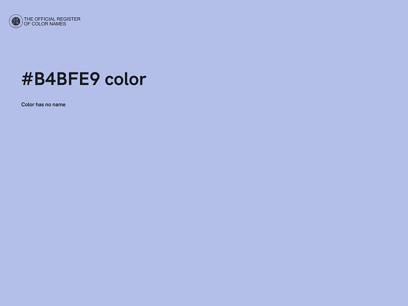 #B4BFE9 color image