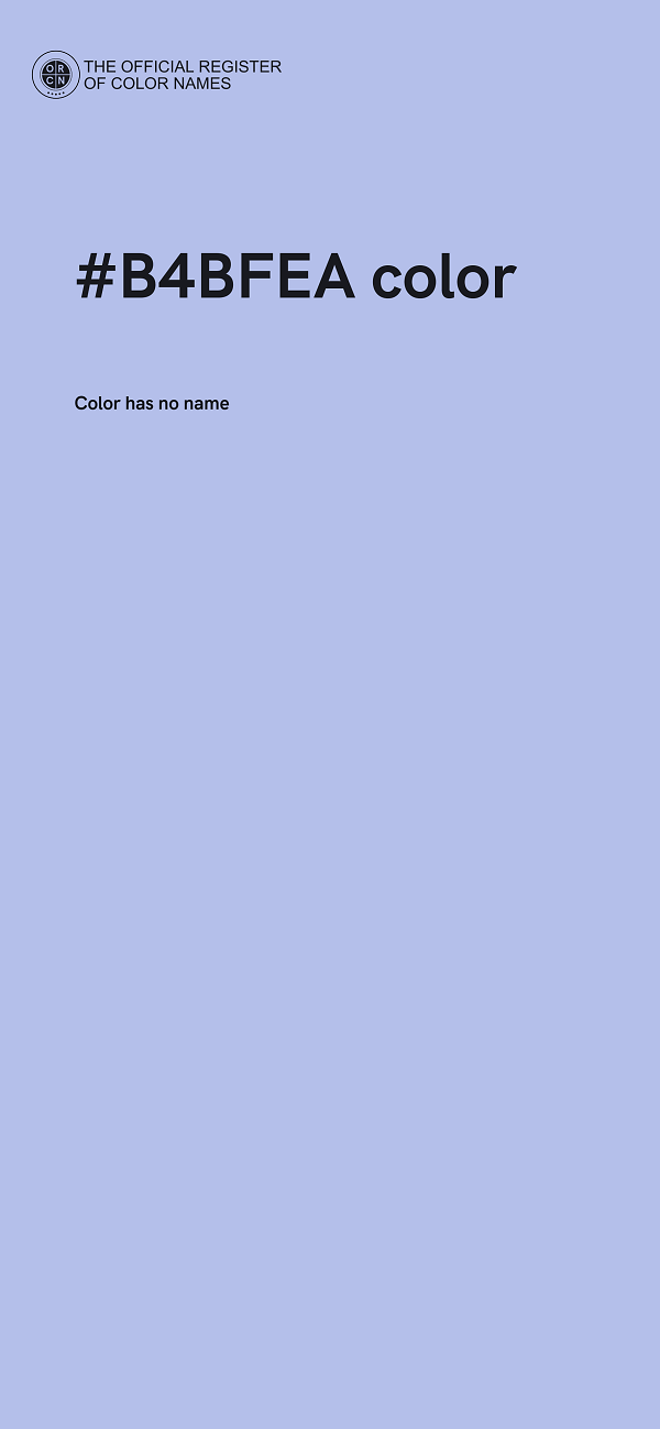 #B4BFEA color image