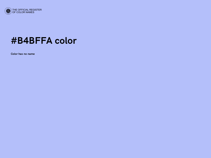 #B4BFFA color image