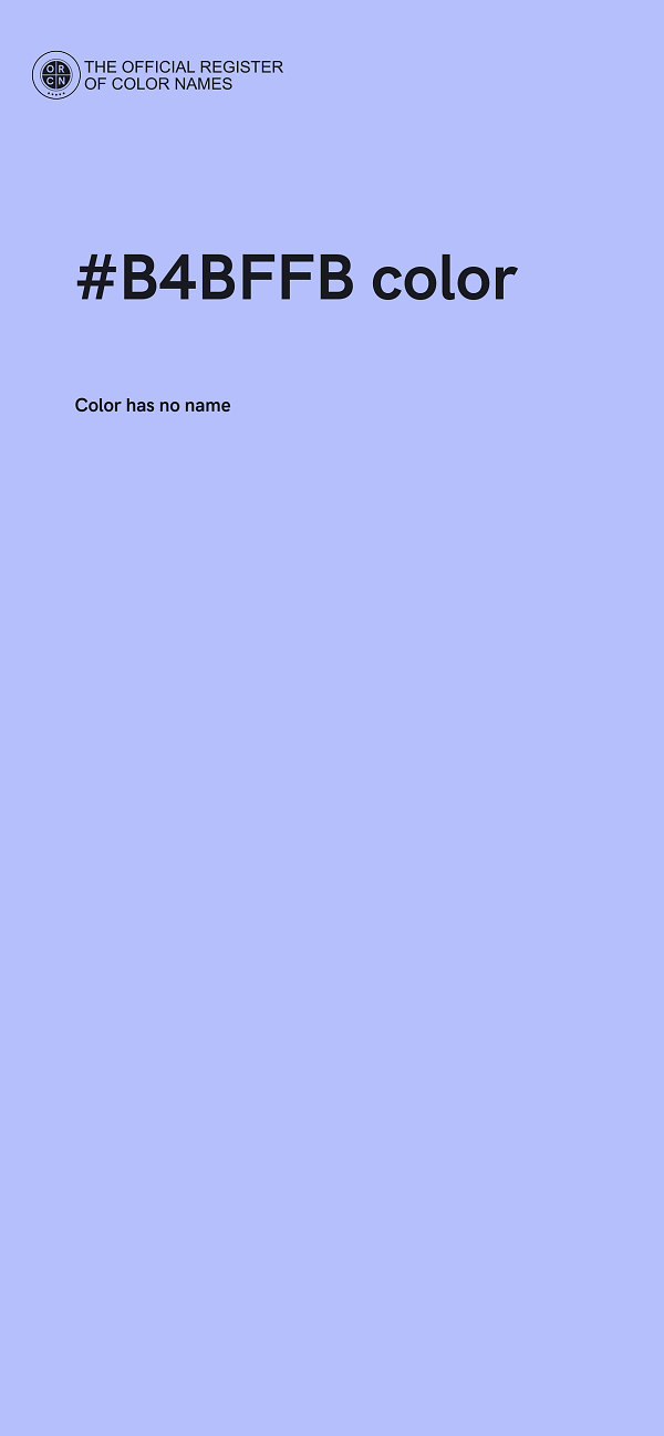 #B4BFFB color image