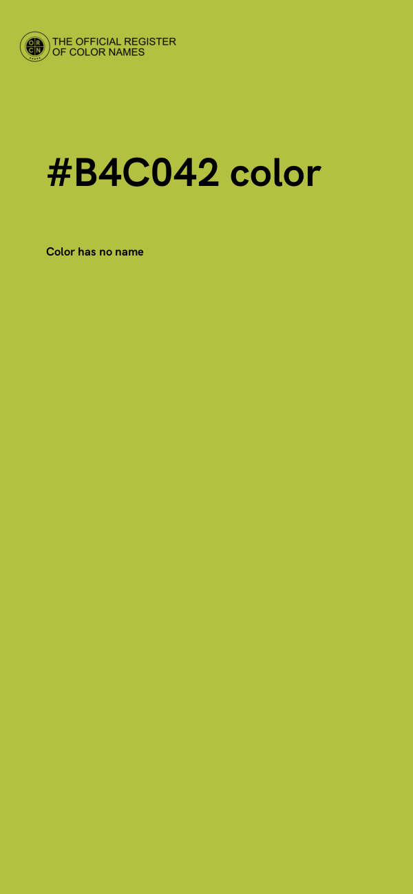 #B4C042 color image