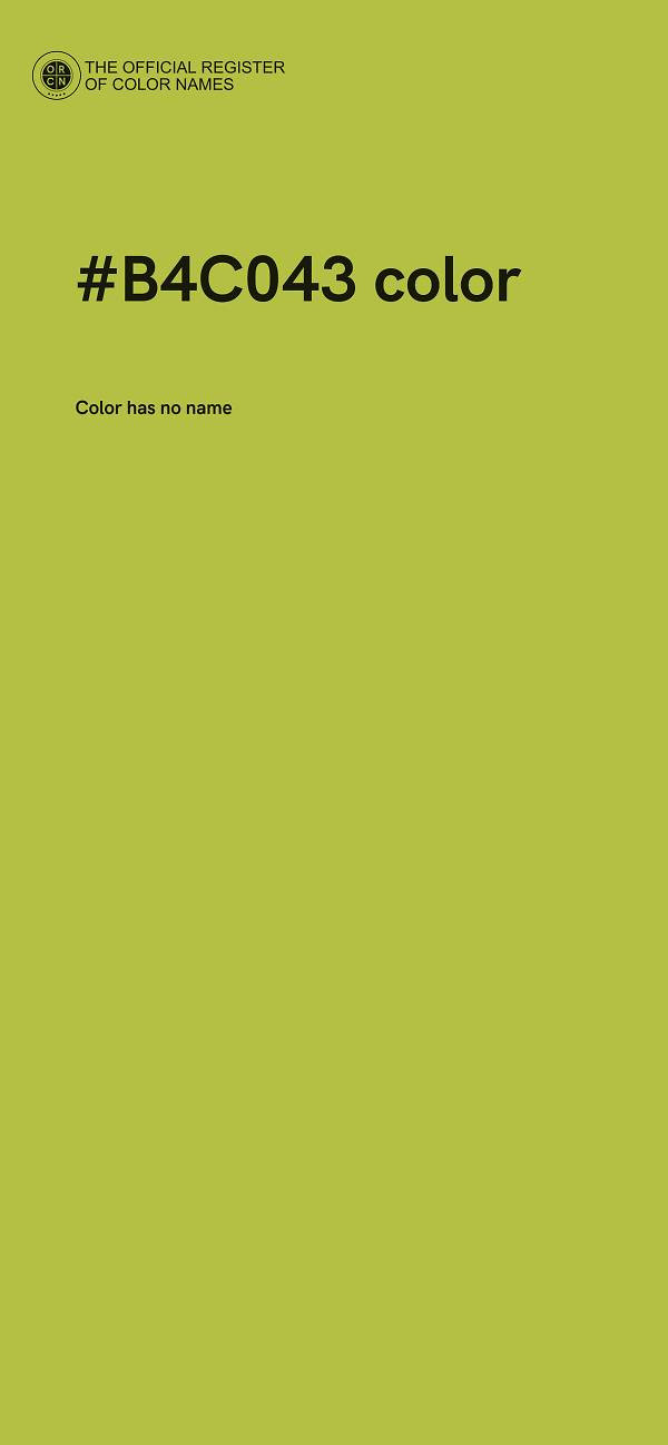 #B4C043 color image