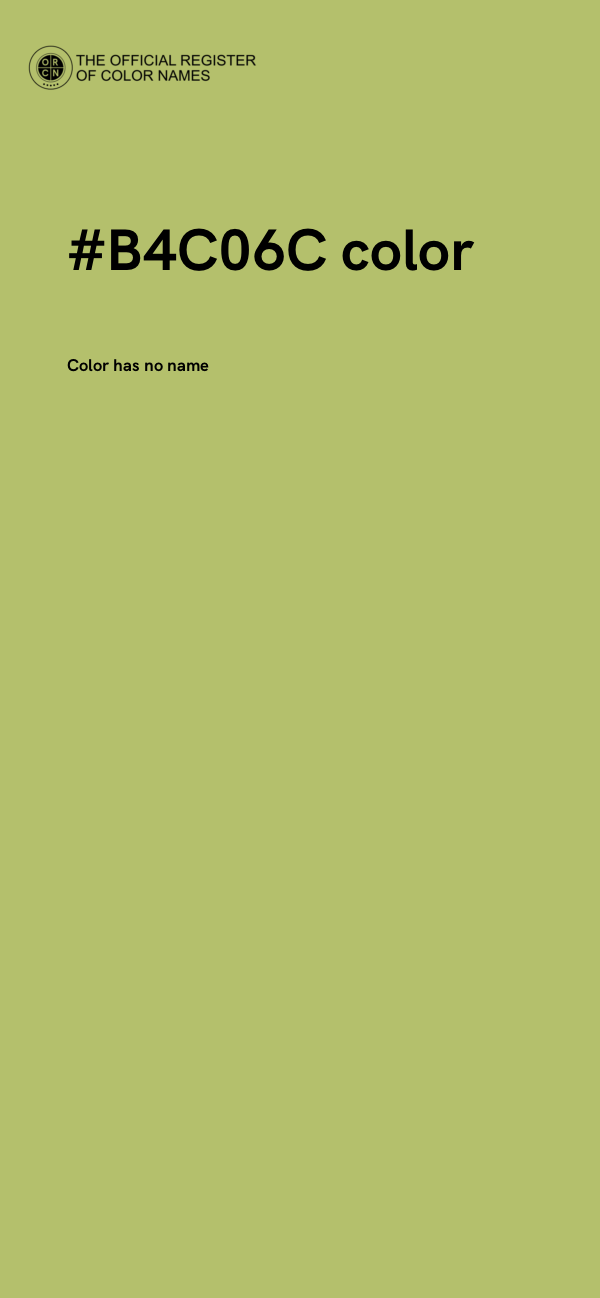#B4C06C color image