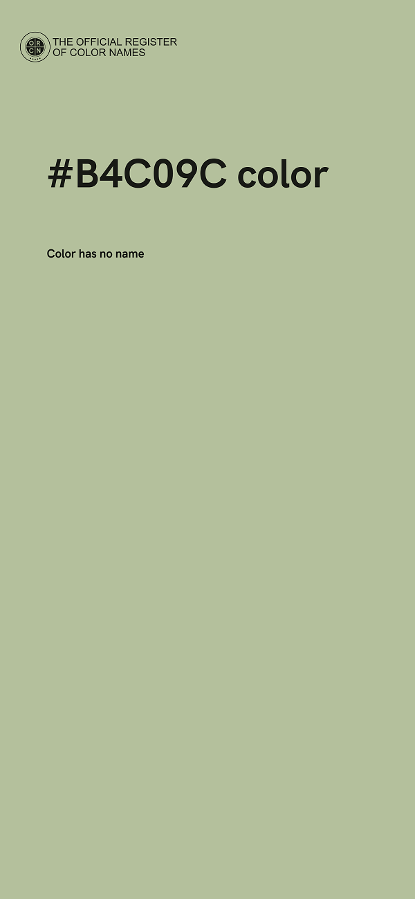 #B4C09C color image