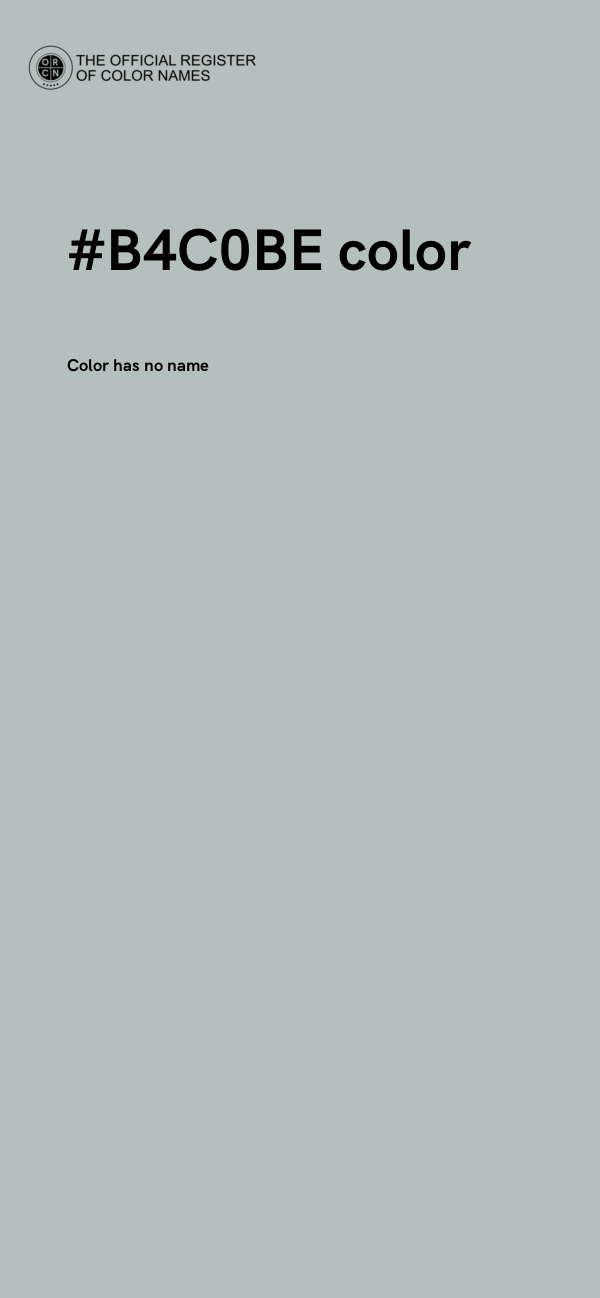 #B4C0BE color image