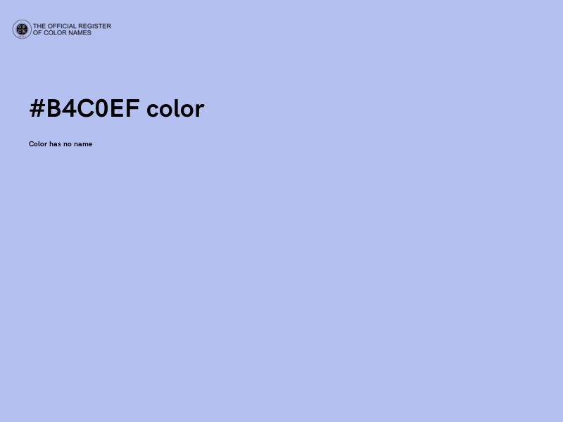 #B4C0EF color image