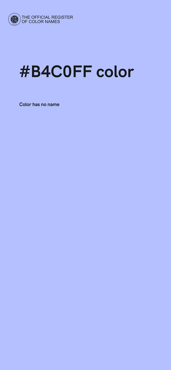 #B4C0FF color image