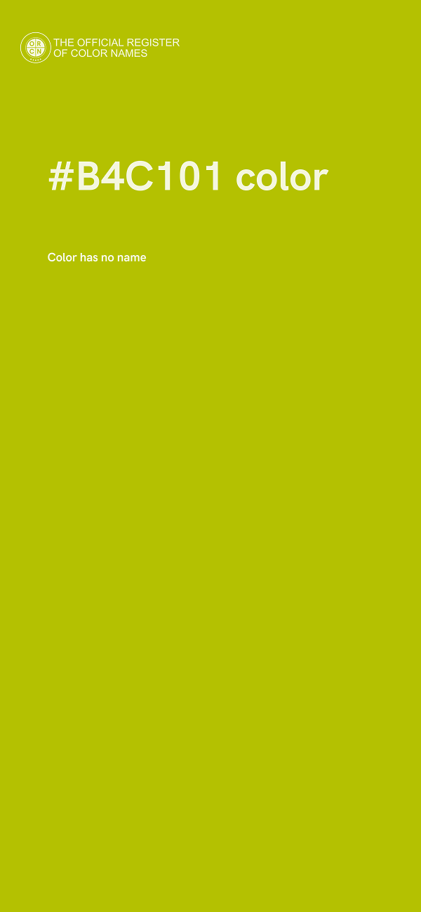 #B4C101 color image