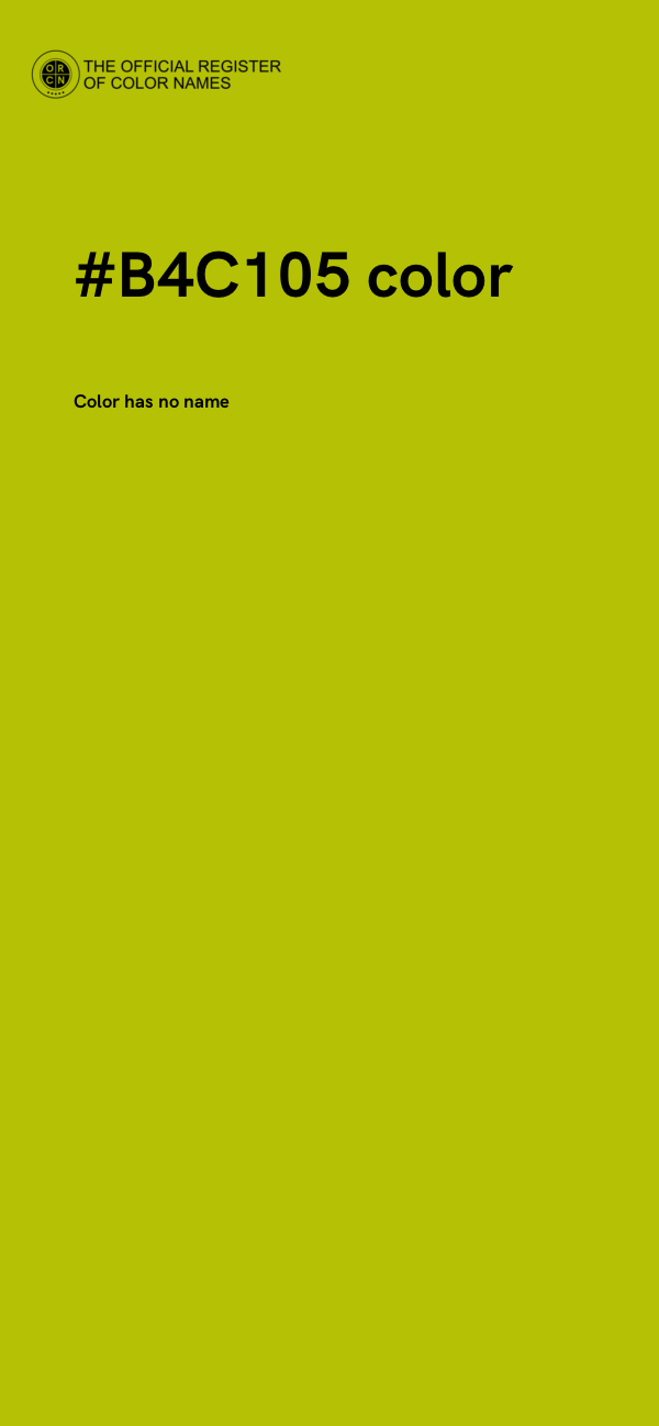 #B4C105 color image