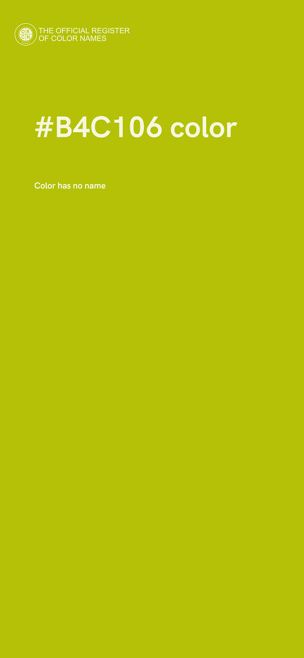 #B4C106 color image