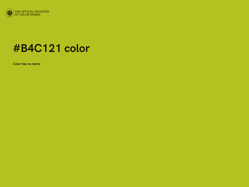 #B4C121 color image