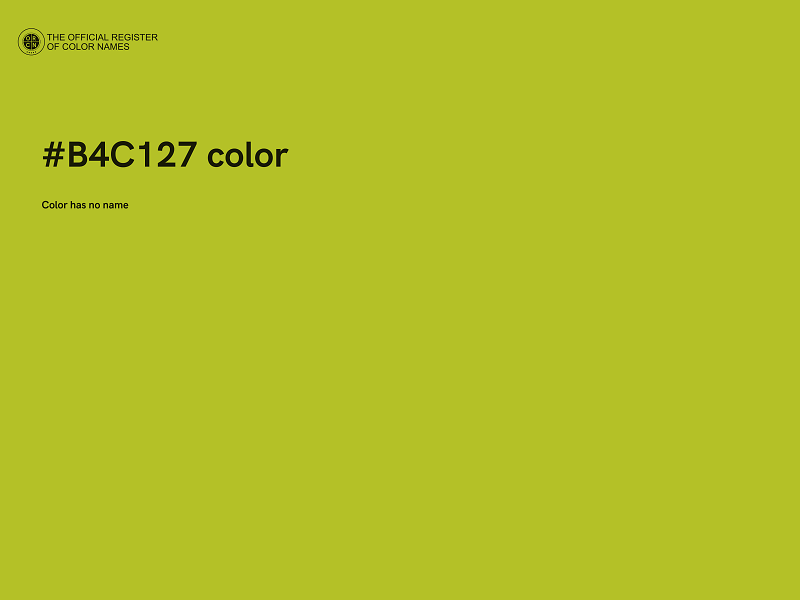 #B4C127 color image