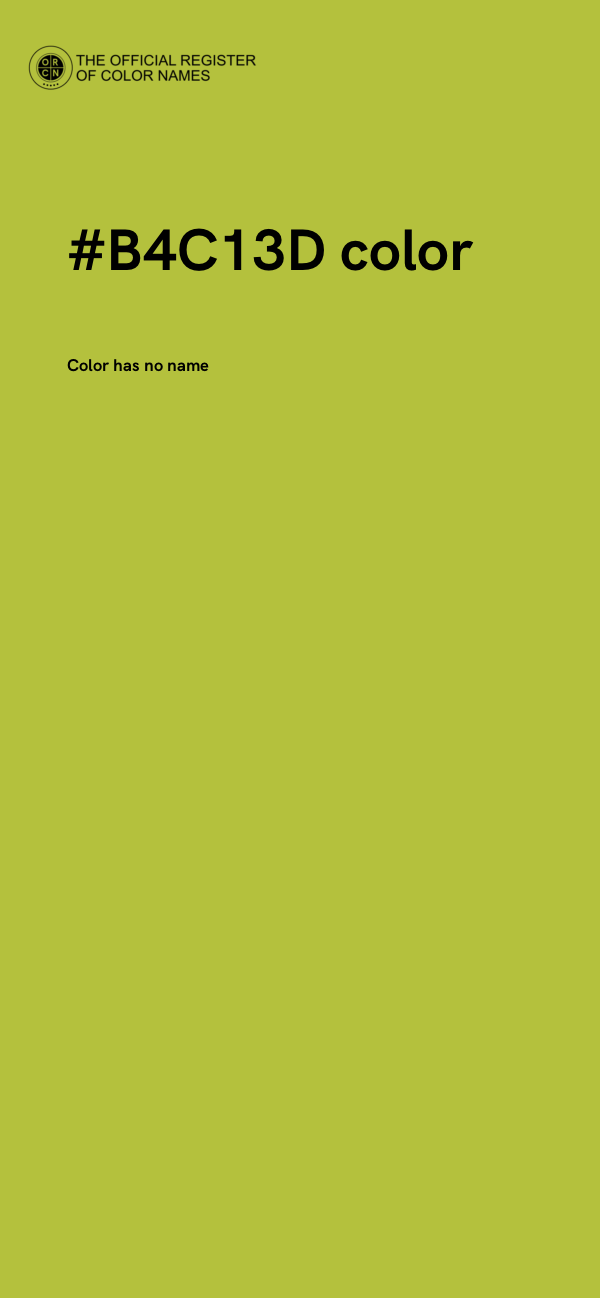 #B4C13D color image