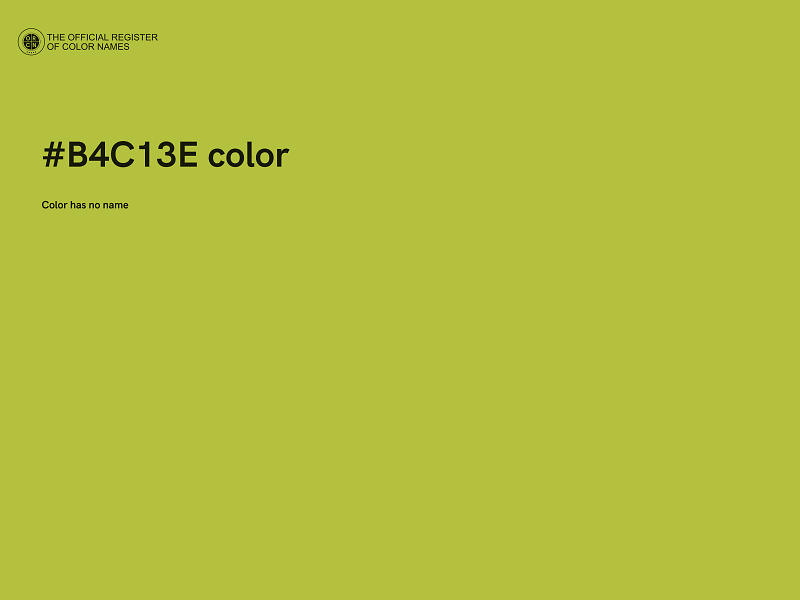 #B4C13E color image