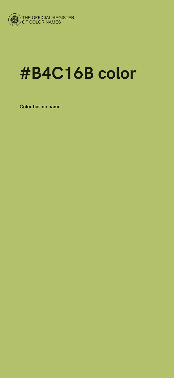 #B4C16B color image