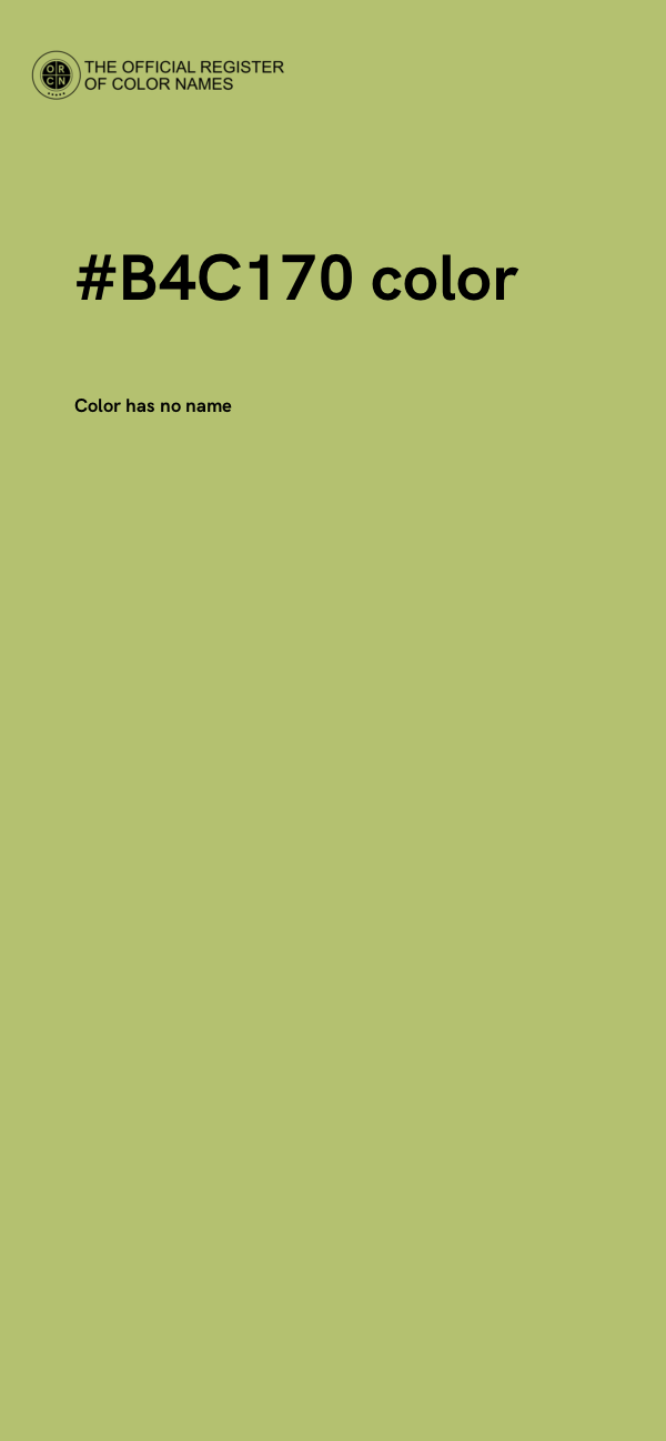 #B4C170 color image