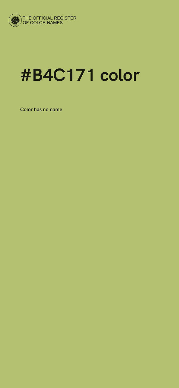#B4C171 color image