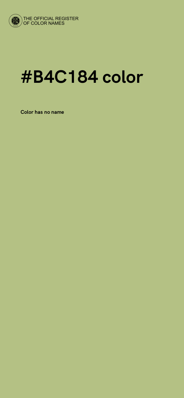 #B4C184 color image