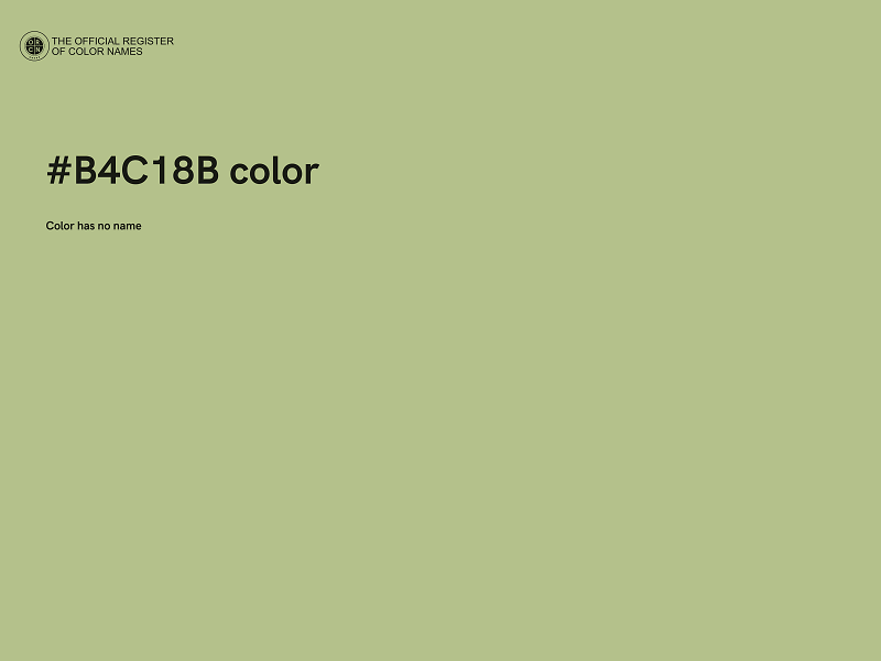 #B4C18B color image