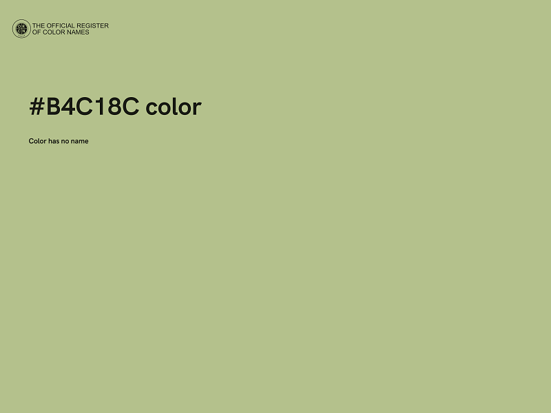 #B4C18C color image