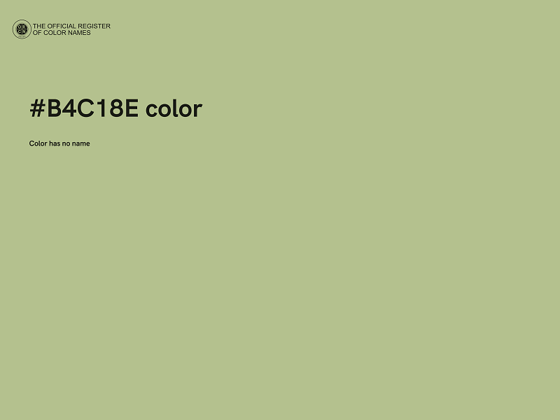 #B4C18E color image