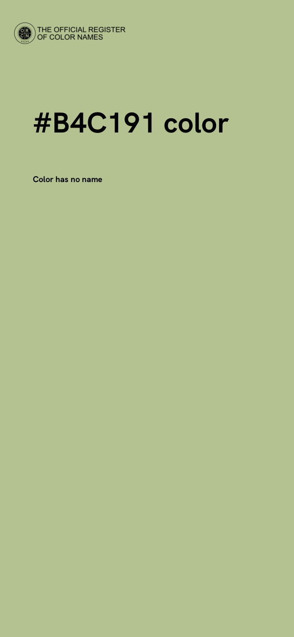 #B4C191 color image