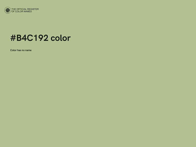 #B4C192 color image