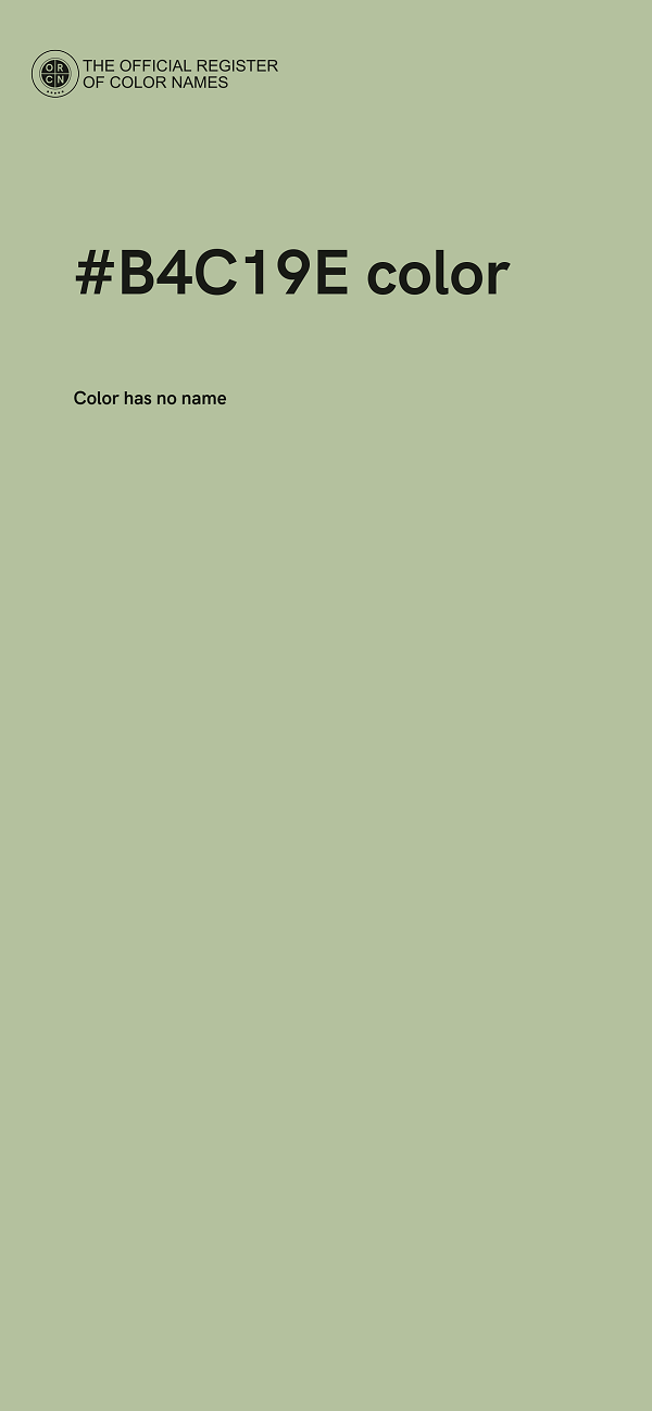 #B4C19E color image
