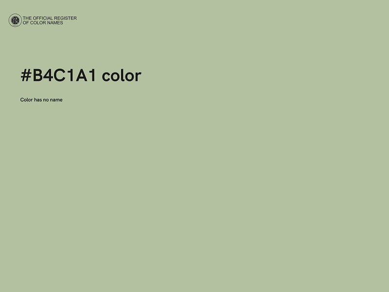 #B4C1A1 color image