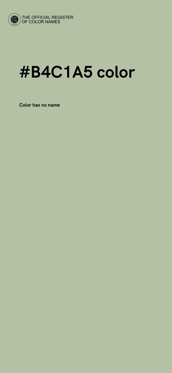 #B4C1A5 color image