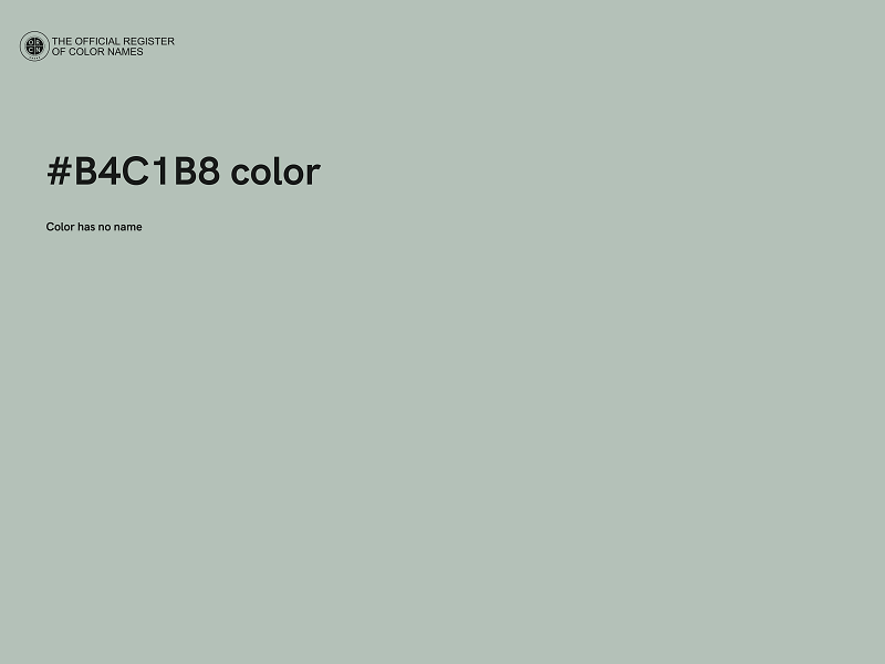 #B4C1B8 color image