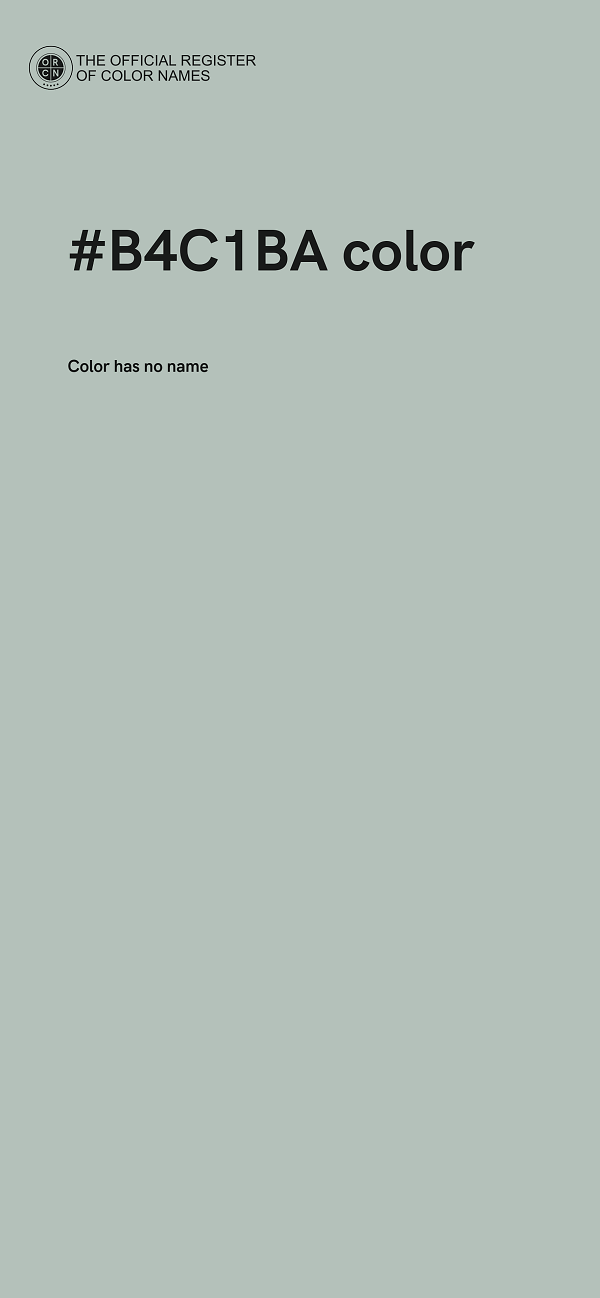 #B4C1BA color image