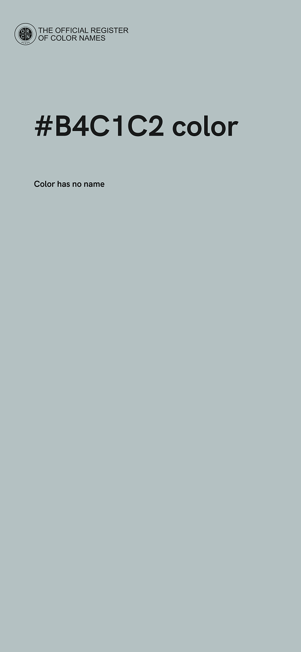 #B4C1C2 color image