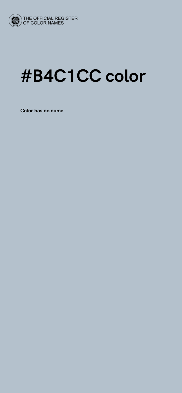 #B4C1CC color image