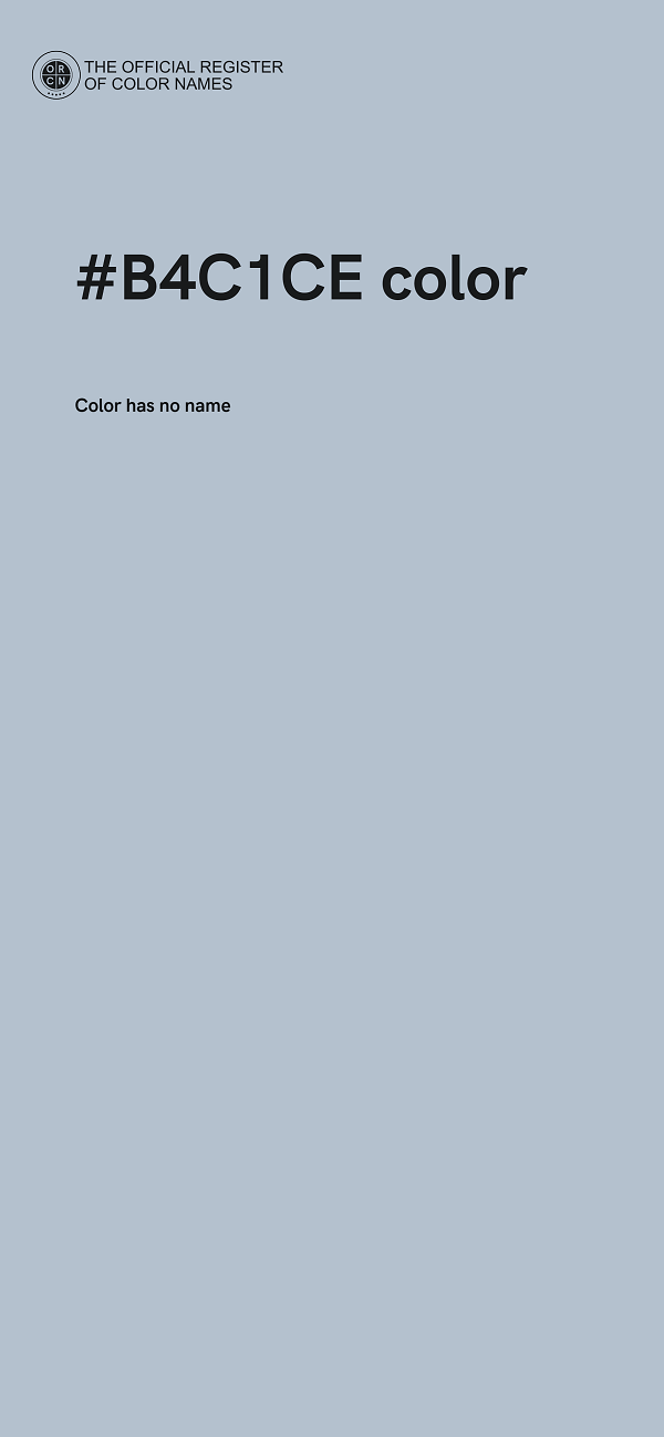 #B4C1CE color image