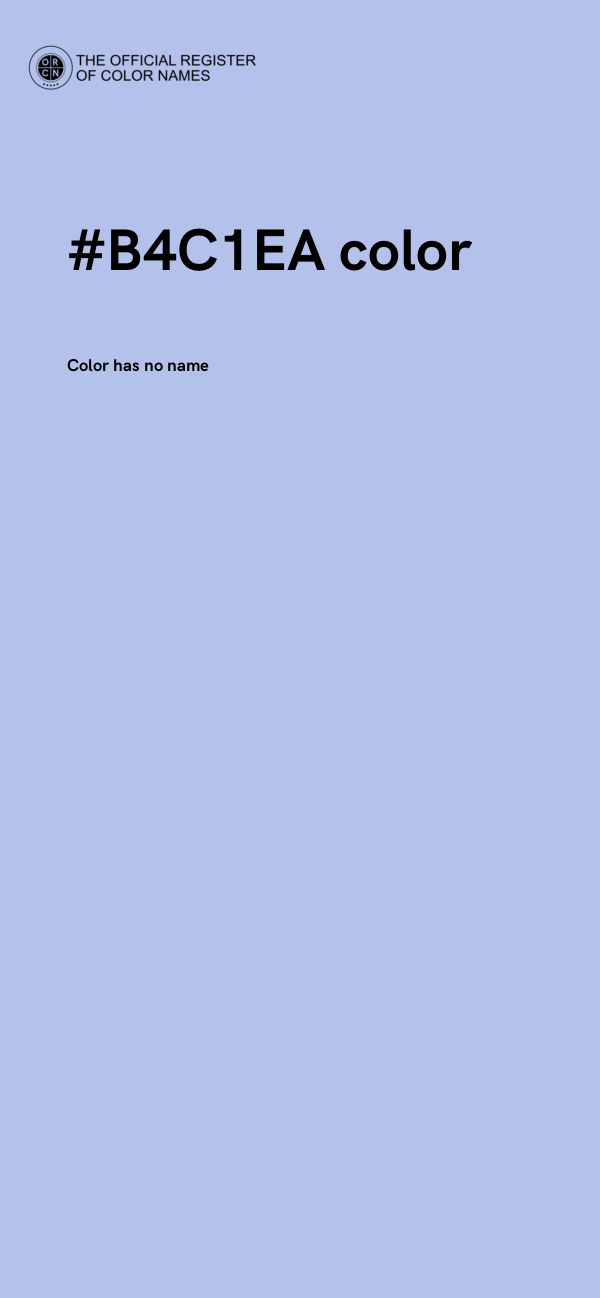 #B4C1EA color image