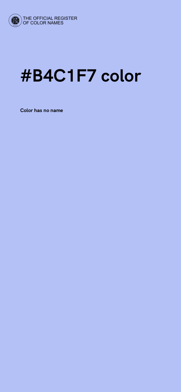 #B4C1F7 color image