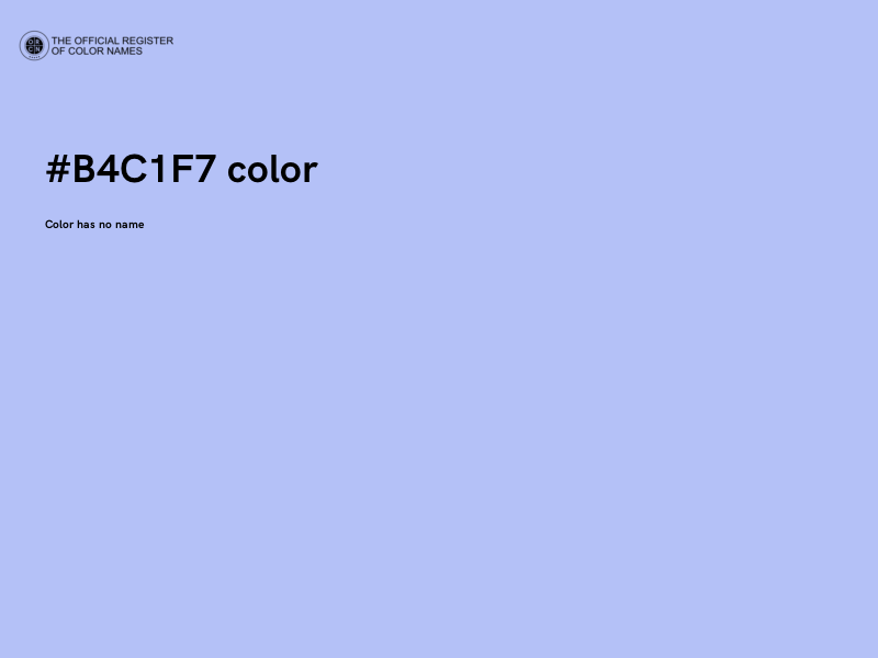 #B4C1F7 color image