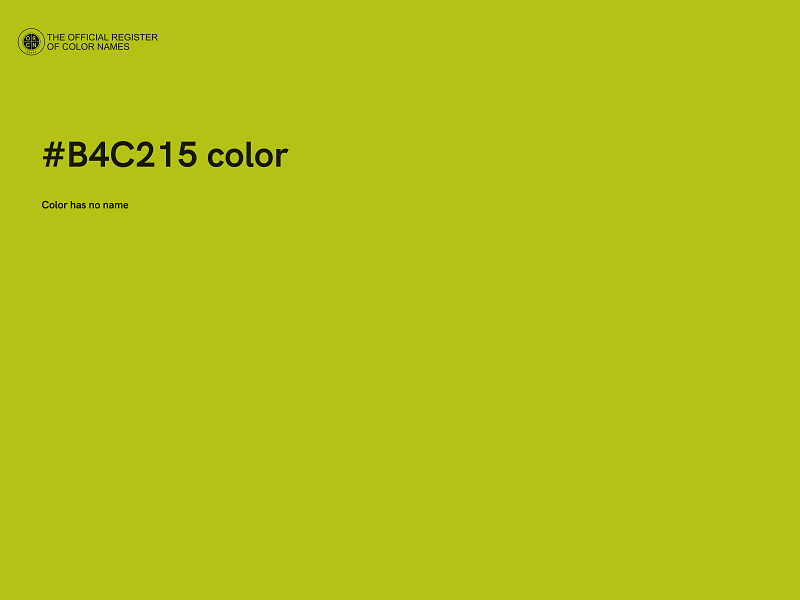 #B4C215 color image