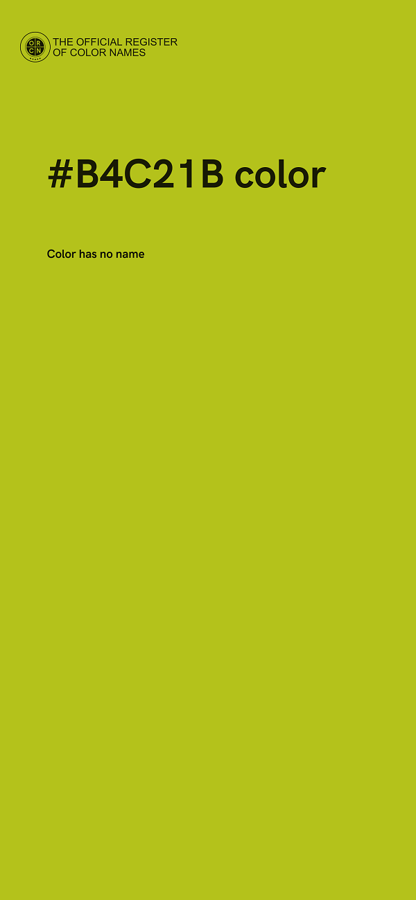 #B4C21B color image