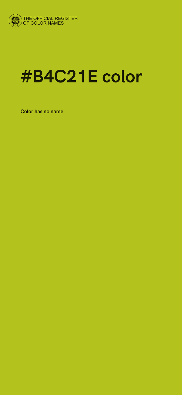 #B4C21E color image