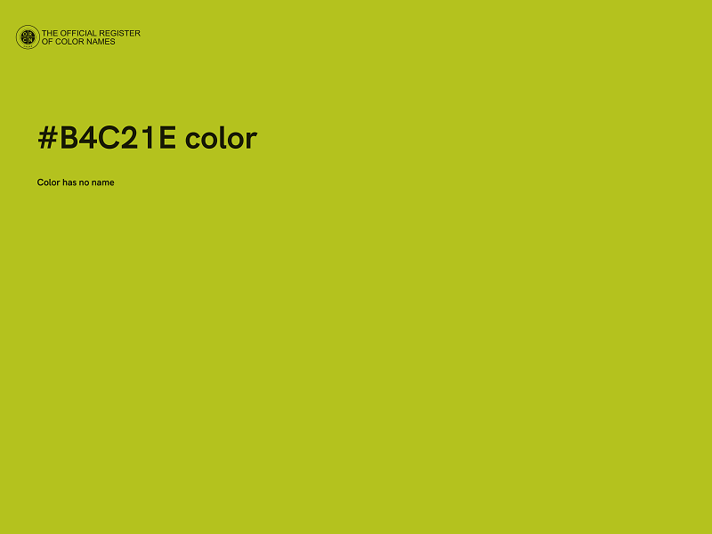 #B4C21E color image