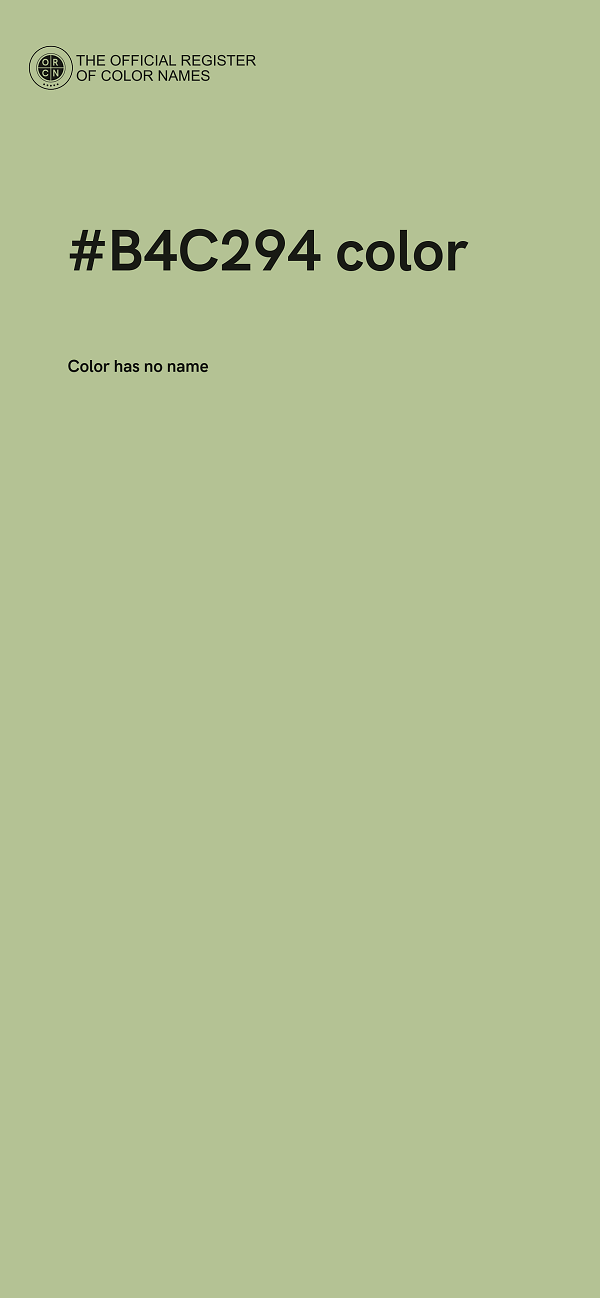 #B4C294 color image