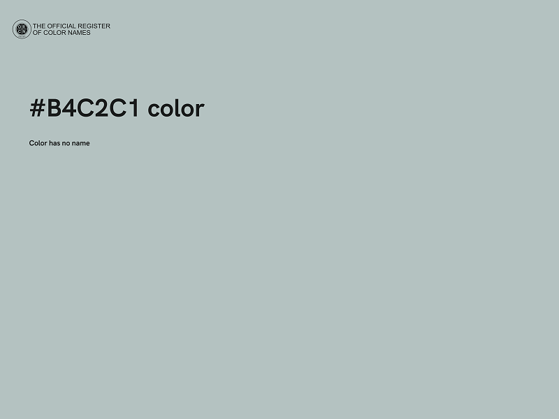 #B4C2C1 color image