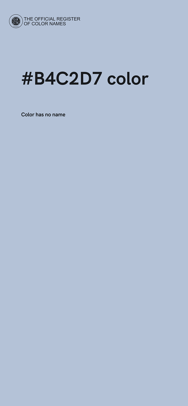 #B4C2D7 color image